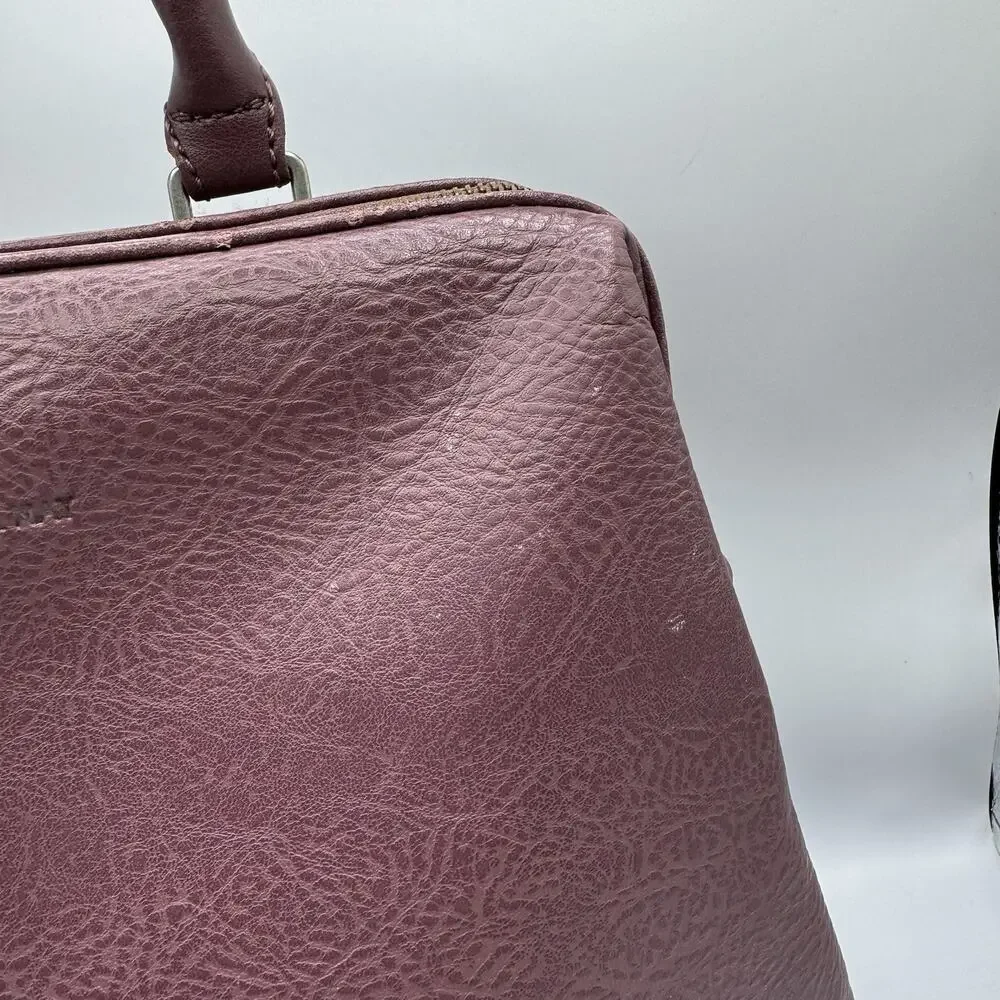 Matt & Nat Purple Vegan Leather Backpack Zip Pocket Adjustable Straps